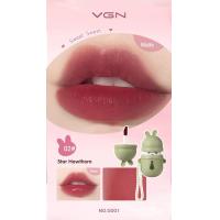 ราคา G001 ลิปสติกVGN เนื้อกลอส สีสวย เกลี่ยง่าย รูปกระต่ายน่ารัก (21152518864)