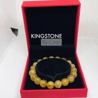 ราคา กำไลหินไหมทองคำ เกรดพรีเมียม Golden Rutilated Quartz PREMIUM GRADE ขนาด 8 10 12 mm หินเสริมความมั่งคั่งร่ำรวย เรียกโชคลาภ (21113786281)