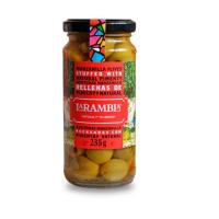 ราคา LaRAMBLA Manzanilla Green Stuffed With Natural Red Piquillo Pepers 235 g มะกอกเขียวคัดเกรด สอดใส้พริกหยวก ขนาด 235กรัม (13892641352)