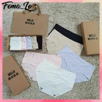 ราคา cod กางเกงในมูจิ กางเกงในผู้หญิง Muji เนื้อผ้านุ่มลื่น สไตล์ญี่ปุ่น ผู้หญิง ไร้ขอบ underwear ระบายอากาศได้ดี cvbrcbs (21198406923)