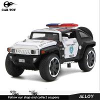 ราคา รถของเล่น1 32 Scale Hummer ตำรวจโมเดลรถเหล็กรุ่นรถยนต์ของเล่นพร้อมประตูที่สามารถเปิดได้ดึงกลับฟังก์ชั่นเพลงสำหรับของขวัญเด็ก (8079863028)