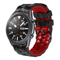 ราคา สำหรับ Ticwatch Pro 3 22Mm สายซิลิโคนสองสีลายฟุตบอล สีดำ สีแดง (19795339975)