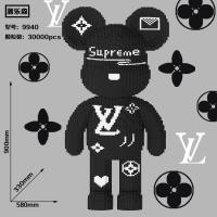 ราคา hyjuyju69Des6ign Extra large national fashion violent bear building blocks particle puzzle assembly adult difficult girl childrens toy gift (20488848443)