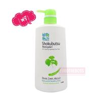 ราคา 1 แถม 1 Shokubutsu Monokatari โชกุบุสซึ โมโนกาตาริ ครีมอาบน้ำ สีเขียว กลิ่นกิงโกะ หัวปั๊ม 500 มล (8711933801)