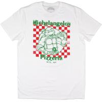 ราคา Teenage Mutant Ninja Turtles Mens Distressed Michelangelos Pizzeria T Shirt (20000725435)