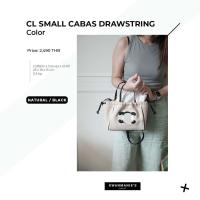 ราคา kwanmaniescloset CL Small Cabas Drawstring กระเป๋าถือ กระเป๋าสะพาย กระเป๋าแฟชั่นผู้หญิง (19805549352)