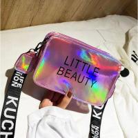 ราคา กระเป๋าสะพายโฮโลแกรม กลิตเตอร์ วิบวับ Hologram glitter hand bag (17701467654)