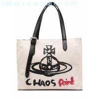 ราคา Vivienne Westwood Vivienne Canvas Bag 2023 New Large Capacity Saturn Hand Bag West Queen Mother Shoulder Tote Bag Female (20268330695)