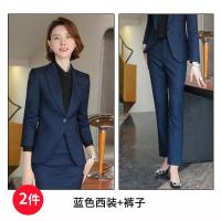 ราคา ชุดสูททางการสีเทาสำหรับผู้หญิงชุดทำงานเข้ารูปดูผอมดูดีในที่ทำงานชุดสูททำงานสำหรับผู้หญิง (19861015273)