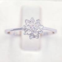 ราคา Lucky Gems แหวนดอกไม้เม็ดเดี่ยว เงินแท้92 5 เพชร CZ เกรด Premium เล่นไฟดี ชุบทองคำขาว LKM591 (17974125331)