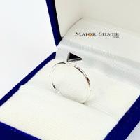 ราคา แหวนเงินแท้ 925 หัวสามเหลี่ยมติดหินแท้ นิล มุก ลาพิส เทอควอยซ์ อบาโลน อาเกตแดง แหวนแฟชั่น ผู้หญิง แหวนเงินแท้100 Major Silver (17057992894)