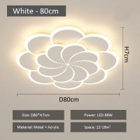 ราคา 2022สีขาว Led โคมไฟเพดานสำหรับห้องนั่งเล่นห้องนอนห้องทำงานควบคุมระยะไกล Dimmable ที่ทันสมัยโคมระย้าโคมไฟเพดาน (15209562876)