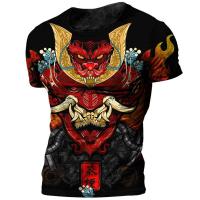 ราคา Mens T Shirt 3D Samurai Print Anime Harajuku Summer Short Sleeve T Shirt Loose O Neck Surprise Style Street Men Clothing Tops (20020762048)