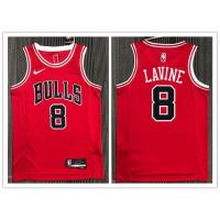 ราคา hot pressed 2022 nba jersey Chicago Bulls No 8 red city edition basketball jersey (19784655460)