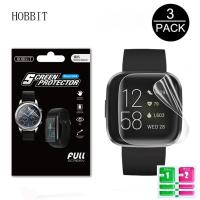 ราคา 3Pcs TPU Hydrogel ฟิล์มสำหรับ Fitbit Versa 3 Versa3 SmartWatch หน้าจอ HD ป้องกัน Clear แผ่นฟิล์มกันรอยไม่ใช่แก้ว (9676516682)