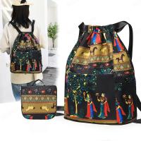 ราคา Biubiubiu กระเป๋าเป้สะพายหลัง Drawstring ขนาดใหญ่ที่พับเก็บได้ (19834351140)