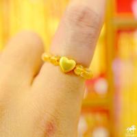 ราคา แหวนหัวใจทอง หินแท้ น้ำหนักทอง 0 1 กรัม ทองคำแท้ 99 99 24K (16377666056)
