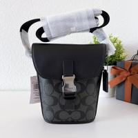 ราคา กระเป๋าหนังNew Coach Track Small Flap Crossbody In Signature Canvas MB 336 มีสายสะพายได้ งานแท้ ส่งฟรี (17306260968)