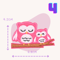ราคา DIY ตัวรีดติดเสื้อ อาร์มติดเสื้อ ลายนกฮูก ตกแต่งกระเป๋า ถุงเท้า เสื้อผ้า ผ้าปูโต๊ะ ใช้เตารีดรีดติดลงผ้าได้เลยค่ะ ติดง่ายมาก (16221244045)