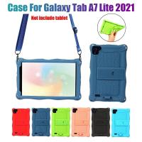 ราคา Tablet Case for Samsung Galaxy Tab A7 Lite 2021 8 7 Inch T220 T225 Silicone Case Tablet Stand with Pen and Strap (13899489048)