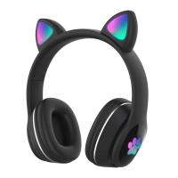 ราคา Bluetooth Headphone Headsets V5 0 Flashing Wireless Earbuds Foldable Game Stereo Kids Girl Earphone with Microphone Cute Cat Ear (10376045634)