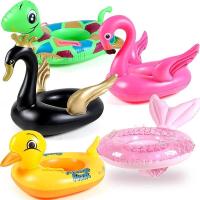 ราคา 5 Pcs Inflatable Pool Floats Ride on Pool Floats for Toddler Age 1 4 Swim Tube Rings for Kids Infant Baby Swimming Pool Summer Beach Party Decor Mermaid Flamingo Duck Swan Turtle (19888368675)