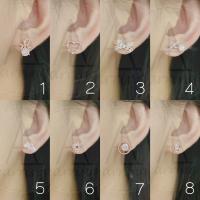 ราคา มินิมอลสีพิงค์โกลด์55 ต่างหูมินิมอลแบบติดหู ราคาต่อ1คู่ พร้อมแป้น ทับหลัง แบบโลหะทุกคู่ (19668931257)