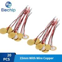 ราคา 20PCS 15mm Piezo Ceramic Elements Buzzer Dia 15mm Sounder Sensor Trigger Drum Disc with Wire Copper for Buzzer Free Shipping (21054388176)