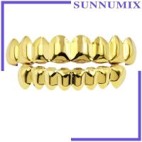 ราคา Sunnimix อุปกรณ์ที่ครอบฟันชุบทอง 18 K สไตล์ฮิปฮอป 8 ซี่ (16456491548)