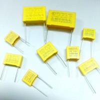 ราคา 275V 0 01UF 0 022UF 0 033UF 0 047UF 0 068UF 0 1UF 0 15UF 0 22UF 0 33UF 0 47UF 0 68UF 1UF 1 5UF 2 2UF ระยะห่างของตะกั่ว ตัวเก็บประจุเพื่อความปลอดภัย X2 10มม 15มม 22มม 27มม การปราบปรามของอินเตอร์เฟียรอน