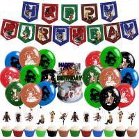 ราคา เด็ก Toy Store 33Pcs Attack On Titan บอลลูน Anime Attack On Titan Mikasa Ackerman แบนเนอร์วันเกิดแฮปปี้เค้ก Toppers Party อุปกรณ์ตกแต่ง (16905666772)