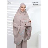 ราคา ชุดละหมาดพกพานำเข้าแท้100 ผ้าละหมาดอินโดนีเซียนำเข้าพร้อมกระเป๋าพกพาตะละกงพกพาสำหรับผู้หญิงTelekung for women Ramadhancollection (7526112901)