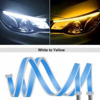 ราคา ANMINGPU 1คู่ลำดับ DRL LED Strip เลี้ยวสัญญาณไฟสีเหลืองสดใสยืดหยุ่น Drl ไฟวิ่งกลางวันสำหรับรถยนต์ไฟหน้า (21171246465)