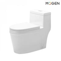 ราคา Global House MOGEN โถสุขภัณฑ์ชิ้นเดียวแบบกดบน ฝา Slow Close สีขาว รุ่น MO49EX ECO รับประกันของเเท้ (19382319701)