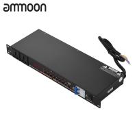 ราคา ammoon DB2 02 10 outlet Rack Mount Power Sequence Controller Conditioner Surge Protector Power Supply Regulator with LED Display USB Interface for DJ Equipment Instrument Rigs Audio Recording System (