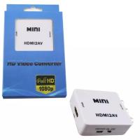 ราคา HDMI compatible to RCA Converter AV CVSB L R Video Box HD 1080P 1920 1080 60Hz HDMI2AV Support NTSC PAL Output HDMIToAV (17467045515)