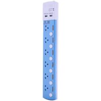 ราคา TOSHINO รางปลั๊ก มอก 6 ช่อง 2 USB 3 4A 6 สวิตช์ 3 เมตร รุ่น TSP 6T (17700315825)
