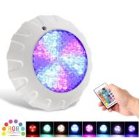 ราคา ไฟสระว่ายน้ำ LED 38W เปลี่ยนสี RGB ไฟ DC 12V IP68โคมไฟใต้น้ำกันน้ำพร้อมรีโมทคอนโทรล (18425372354)