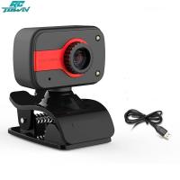 ราคา กล้องวิดีโอดิจิตอลแบบหนีบกล้องเว็บแคมเว็บแคม HD USB 360องศา12ม พร้อมไมโครโฟนสำหรับคอมพิวเตอร์เครื่องแล็ปท็อป PC (21205260793)