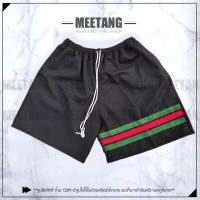 ราคา ลดแรงกางเกงขาสั้นเอวยางยืด กางเกงขาสั้นผู้ชาย กางเกงขาสั้นแถบสี ฟรีไซต์ ใส่ได้ทั้ง ช ญ (19197834019)