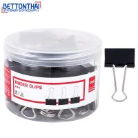 ราคา Deli 8563A Binder Clip 32 mm คลิปหนีบกระดาษสีดำ ขนาด 32 mm แพค 24 ชิ้น คลิป คลิปหนีบเอกสาร คลิปหนีบกระดาษ office (749740317)