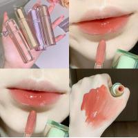 ราคา Cappuvini ice tea mirror lip glaze water light lip gloss glass jelly ลิปสามเหลี่ยมหลอดใส HZ 169 (19631719834)