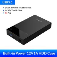 ราคา ORICO 3 5 HDD Case พร้อม12W1A ในตัว Power Protable Hard Drive Enclosure SATA To USB 3 0 Supply Up To 16TB รองรับ UASP กล่อง (16562496458)