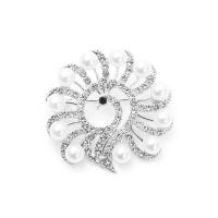 ราคา ใหม่นกยูงเข็มกลัดเพชรวินเทจฝังทองและเงินสองสีแฟชั่นมุก Rhinestone สัตว์เข็มกลัดเข็มกลัดเข็มกลัดนกยูง (18324357090)