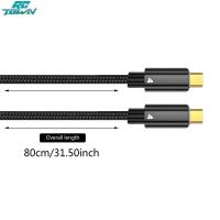 ราคา Thunderbolt 4 Dual Type C สายข้อมูล40อะแดปเตอร์ Gbps Usb สาย Pd 100W 5a 20V 8K เอชดียูเอสบี C สำหรับสาย Thunderbolt4 Macbook (21209305339)