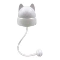 ราคา ฝาหลอดหัดดูดรูปแบบแมว พร้อมสายดูดลูกตุ้ม ฝาเด้ง คอกว้าง กันสำลัก ใช้กับขวดคอกว้างพีเจ้นได้ พร้อมส่ง (12427171218)