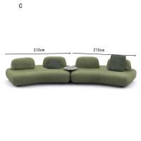 ราคา BUNISE Pebble fabric combination sofa Italian simple designer creative large flat villa living room hotel sofa TB120205 (21036867174)