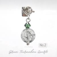 ราคา จี้ชาร์มหินไหมเขียว Green Rutile Quartz (16639419002)