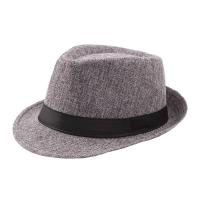 ราคา d363218 Kuhong ผู้ชาย ผู้หญิง ฟาง หมวก Trilby Cuban หมวกกันแดด ปานามา ปีกสั้น ฤดูร้อน (20347377606)