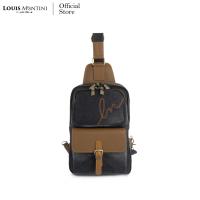 ราคา Louis Montini JEANS กระเป๋าคาดอก Belt bag ผ้ายีนส์ผสมหนังวัวเเท้ JEAN03 (21161150769)